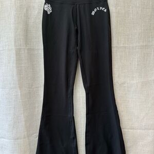 Darc Sport Black Leggings Retro Flare